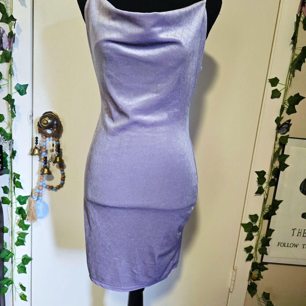 Blashe Women's Purple and Silver Going-out-dresses